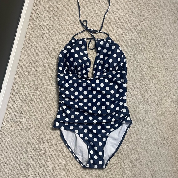 717. Woman’s One Piece Monokini Retro Swimsuit - Picture 3 of 10
